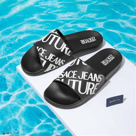 versace jeans couture slides